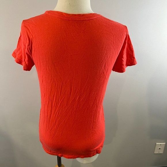 🌿4/$35🌿 GAP Orange V Neck Tee (S) - Picture 5 of 9